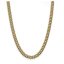 9ct Yellow Gold Double Curb Chain - 24" - 16.7g