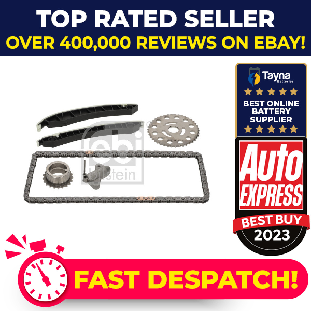 Timing Chain Kit fits RENAULT FLUENCE L3 1.6D 2013 on R9M402 130C10990R Febi New