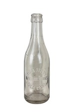 Antique 1910s Iola Steam Bottling Works Soda Bottle Iola Kans KS Embossed 7oz