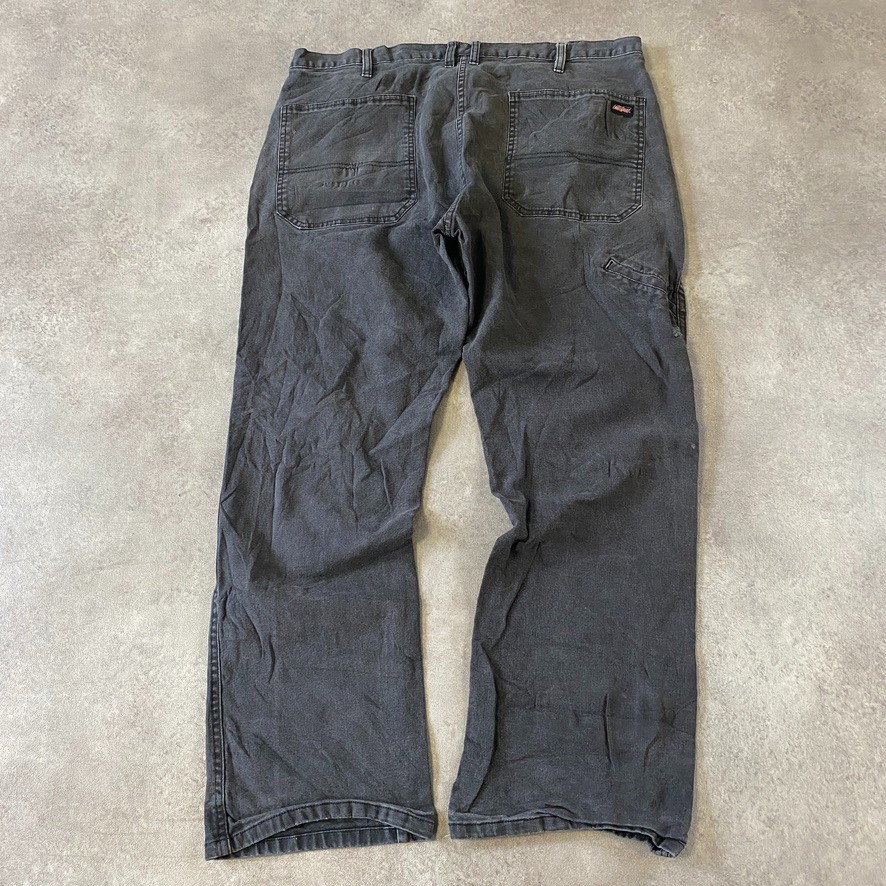 Dickies Jeans Mens 36" Y2K Relaxed Fit Workwear Denim Trousers, Washed Black image 2