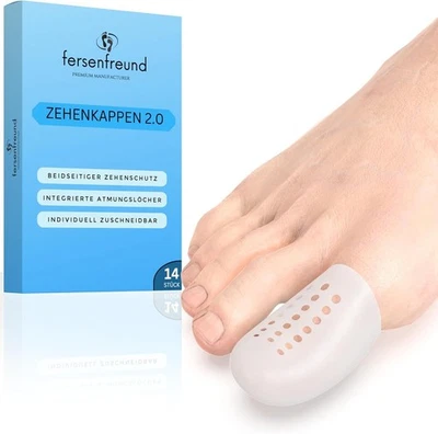 FERSENFREUND© Zehenschutz 14er Gross - NEUHEIT 2025 - Premium Zehenkappen