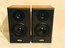 PW ML310 2-Way Bookshelf Speakers Pair 6 Ohm 60W Made in England Tested #481