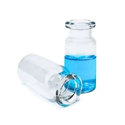 J&K Scientific 10mL Headspace Vial, Clear Glass, 20mm Crimp-, Flat Bottom (Pack