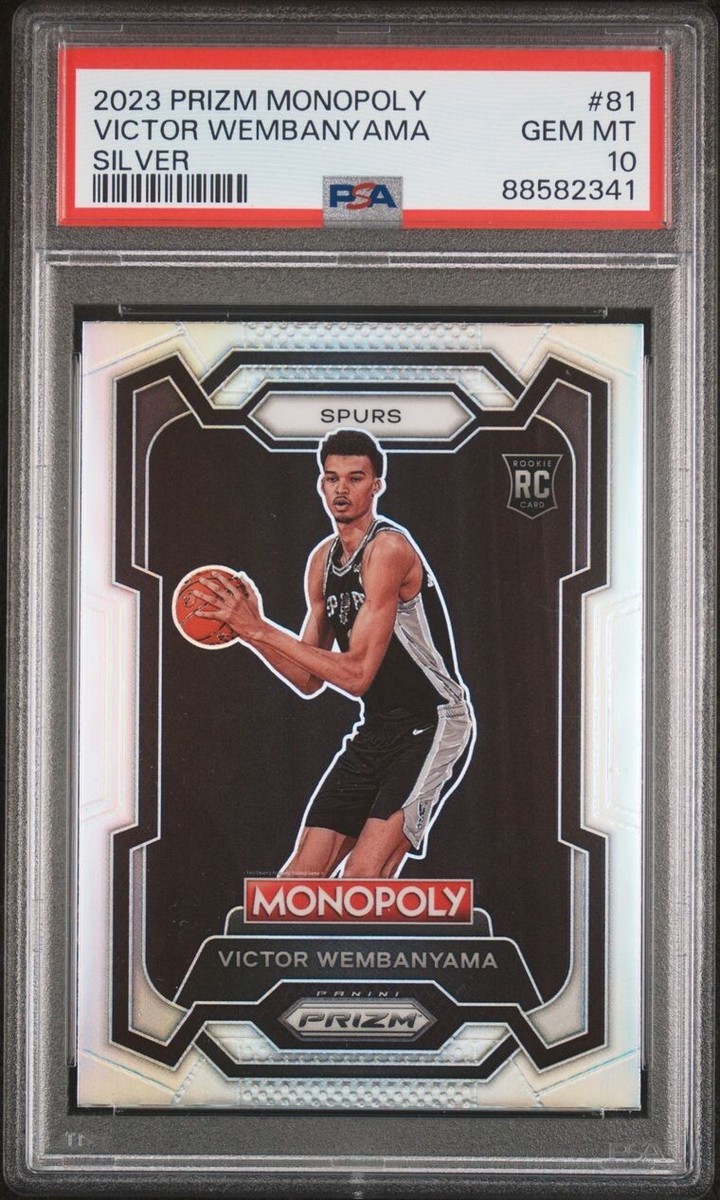 PSA 10 Monopoly Prizm Silver Victor Wembanyama #81 2023-24 RC Gem