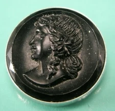 Cameo Lady Vintage SWANK Lapel Pin Tie Tack y15