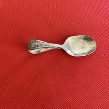 Vintage 1930s Oneida 1881 Rogers Silver Plate Curled Baby Spoon