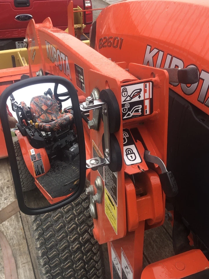 ¡Máxima calidad! ESPEJOS MAGNÉTICOS Tractor/Cargadora REVESTIMIENTO DE GOMA ACERO INOXIDABLE Foto 2 de 4