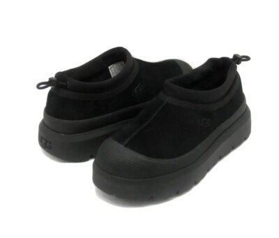 UGG|SLIP-ONS (TASMAN WEATHER HYBRID - BLACK/BLACK (1144 UGG TASMAN WEATHER HYBRID ALL GENDER BLACK US MEN 13 /WOMEN