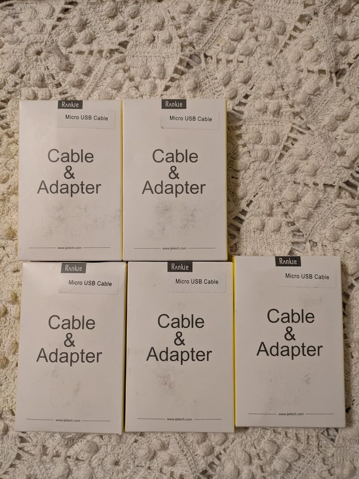 15 Cables 5 Cajas Rankie Micro USB Alta Velocidad Datos y Carga, Paquete de 3, 3 Pies Foto 2 de 4