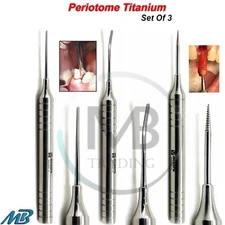 Dental Periotome Extracting Implant Luxating Titanium Flex Tooth Root Extraction