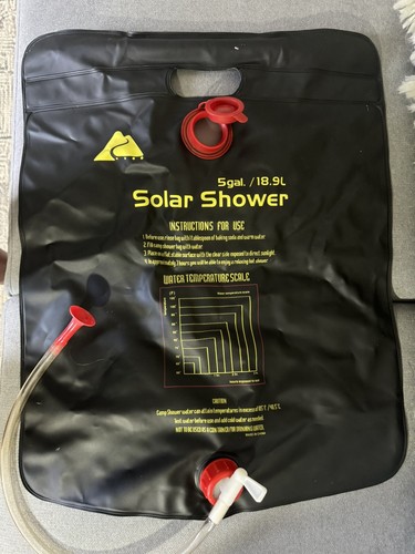 5 GALLON Outdoor Camping Shower Energy Heated Camp Solar Shower 
