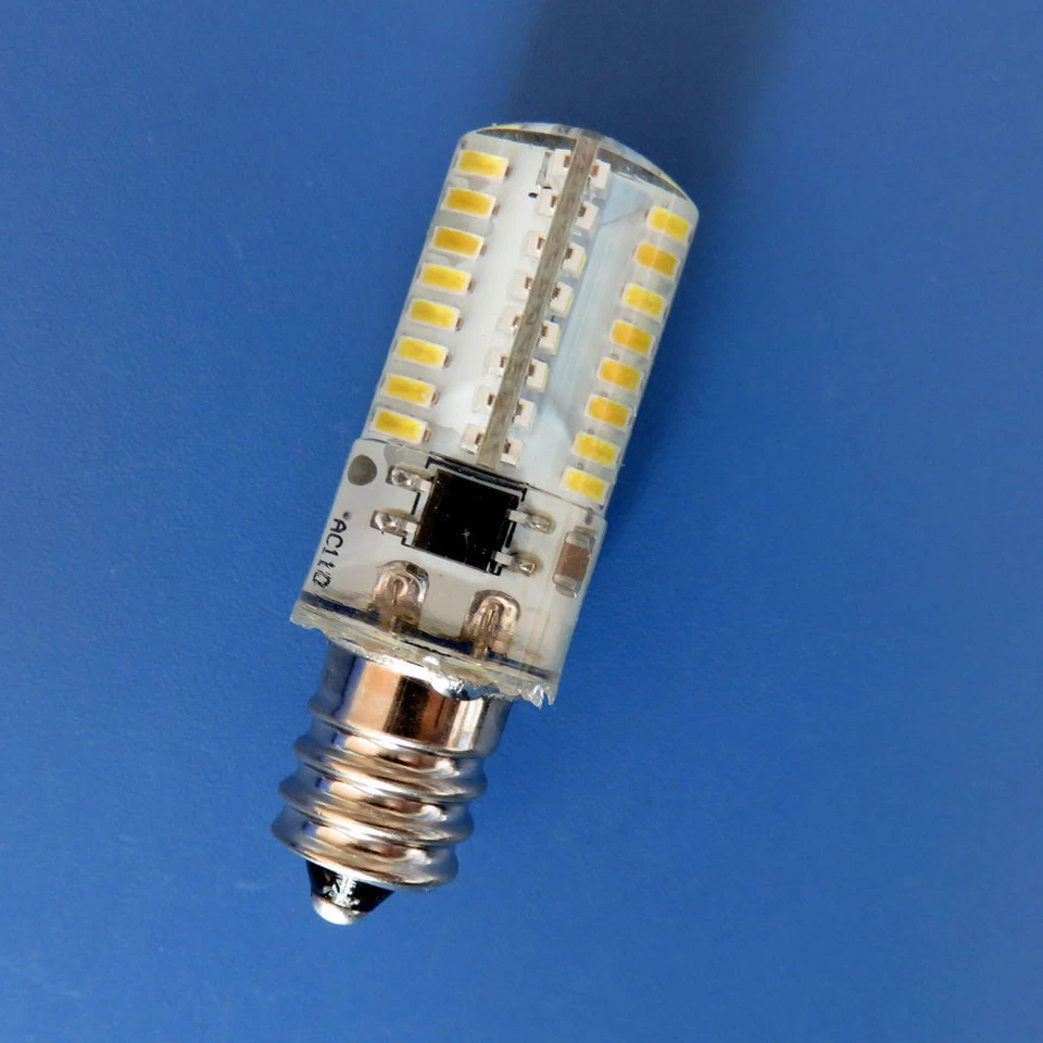 10pcs E12 Candelabra LED Light Bulb C7 64LED 3014SMD Lamp Warm White 110V 120V H - Image 2 of 4