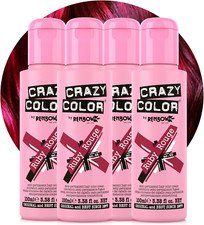 Crazy Color Hair Dye 4 Pack Semi Permanent Bright Colours Vegan UK SELLER