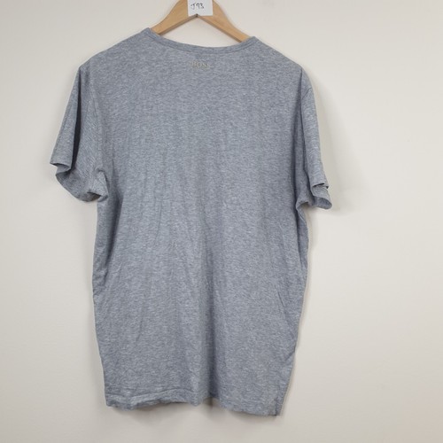 HUGO BOSS T-Shirt Herren XL Grau Tee Rundhals Regular Fit Big Logo Baumwolle - Bild 8 von 15