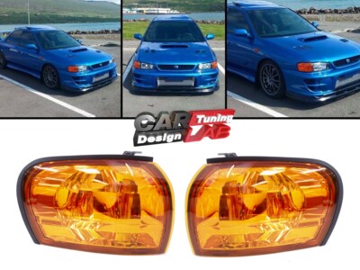 Amber Side Corner Light Lamp Indicators For 1992-00 Subaru Impreza