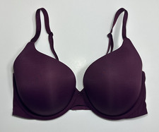Victoria's Secret T Shirt Full Coverage Push Up Bra Women's Size 34DD Purple