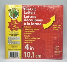 New Teaching 4" Die-Cut Letters and Numbers Classroom Teacher Red. Sealed