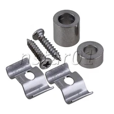 Guitar Parts String Tree Guide Retainer Spacer & Screw Set of 40 Chrome Color