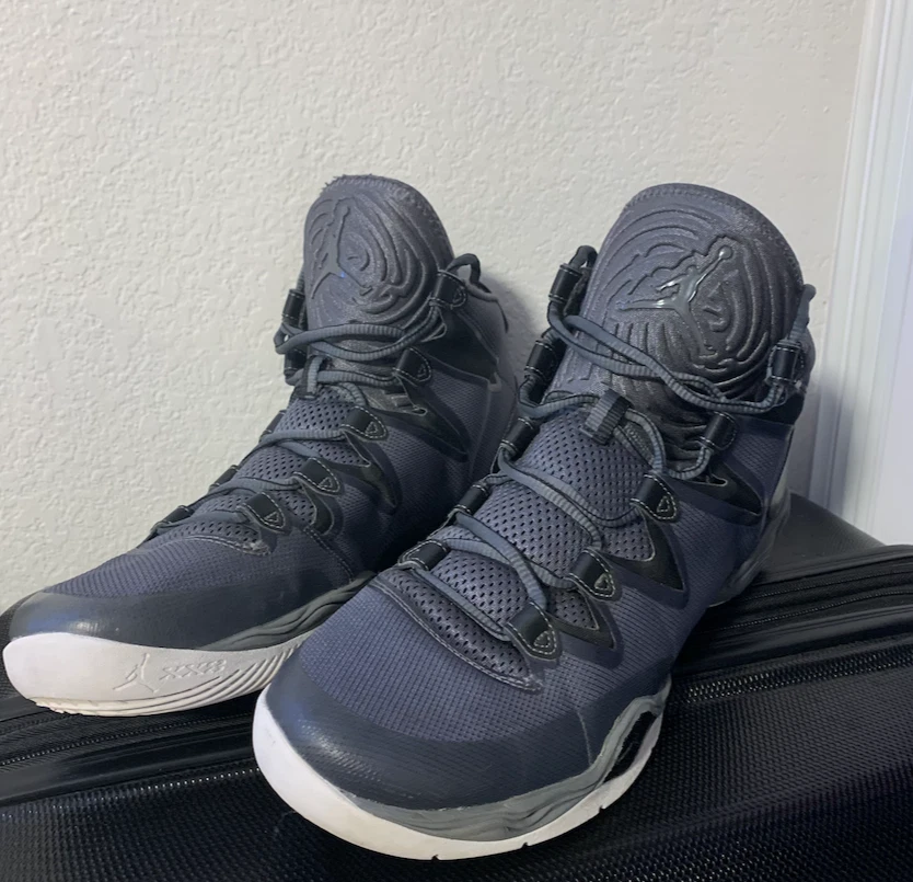 Air Jordan Flight Plate Grey Black Sz 10.5