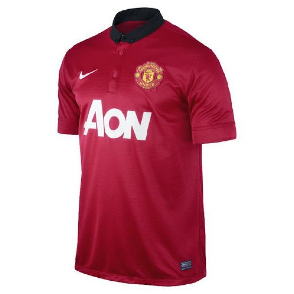 MANCHESTER UNITED 2013/14 HOME (2XL,XL) RED NIKE SHIRT