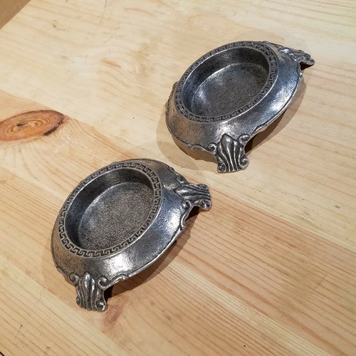 Silver Toned Roman Style Metal Votive Candle Holders | Statesmetal - Swanky Barn - Picture 3 of 12