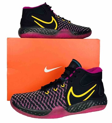 Nike KD Trey 5 VIII \'Black Cactus‎ Flower\' CK2090-005 Size 8½ Men\'s 10½ Womens NIKE KD TREY 5 VIII BLACK PURPLE YELLOW CACTUS FLOWER CK2090  main image 4