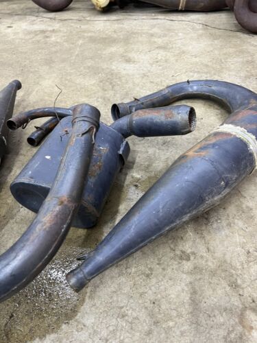 99 00 01 2001 Polaris xc gen 2 RMK 600 SLP twin exhaust pipes aftermarket - Picture 3 of 12