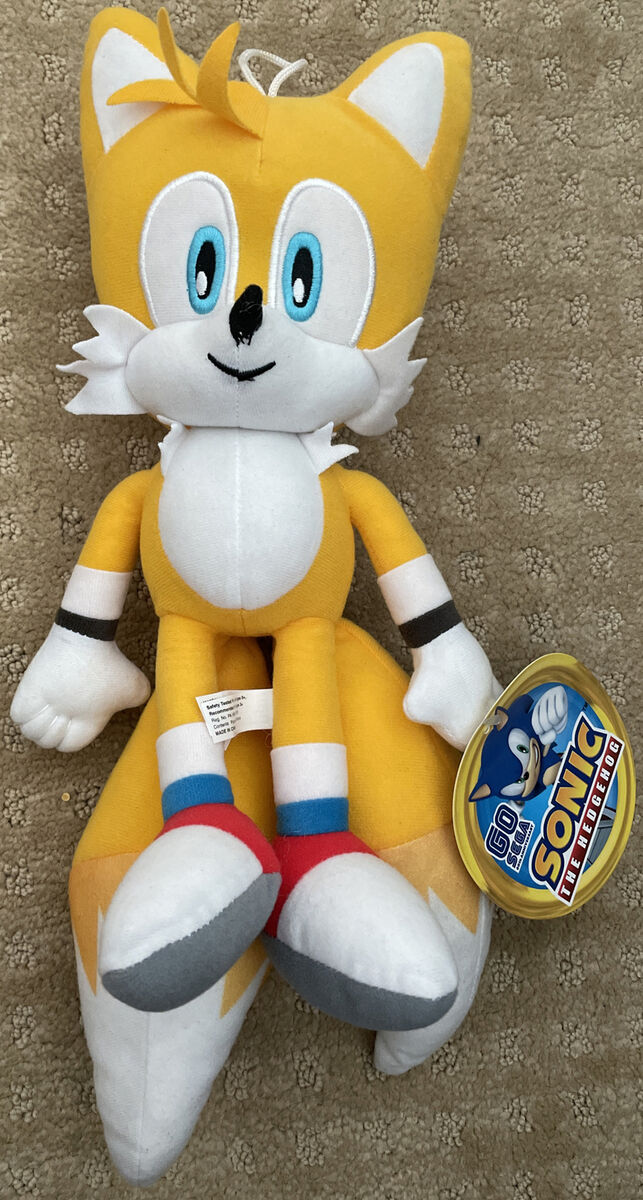 BRAND NEW! Large 12” Tails Sonic The Hedgehog Yellow Plush Stuffed