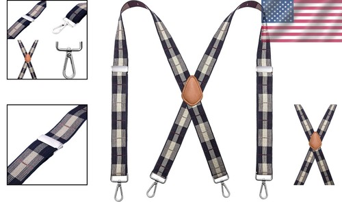 Men’s Heavy Duty X-Back Suspenders – Statement Accessory for Modern Elegance - Picture 2 of 7