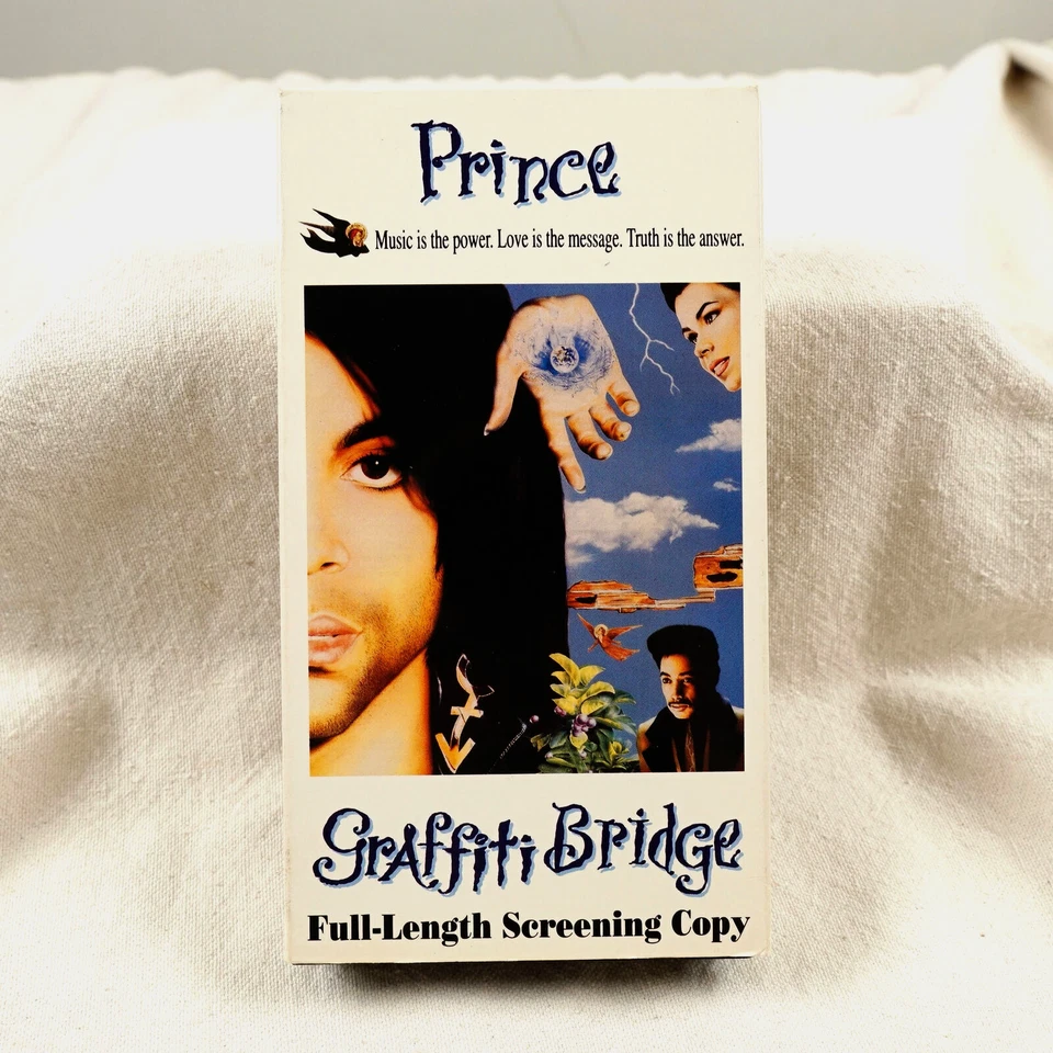 Prince Graffiti Bridge VHS Screener Promo Video Store Full Length Screening Copy Foto 2 de 4