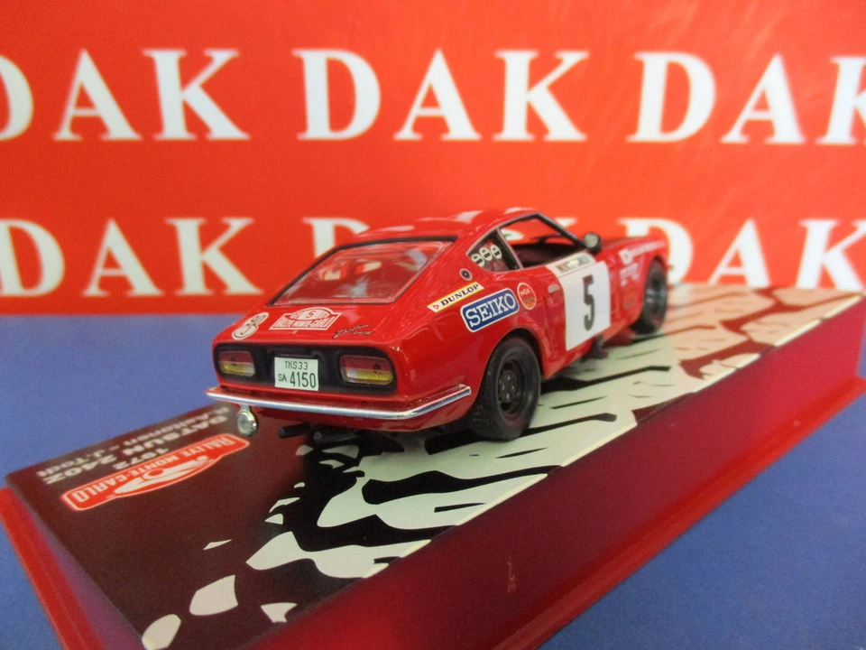 Die cast 1/43 Modellino Auto Datsun 240Z Rally Monte Carlo 1972 R. Aaltonen - Immagine 3 di 4
