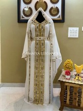 SALE New Moroccan Dubai Kaftans Farasha Arabic Abaya Dress Very Fancy Long Gowns