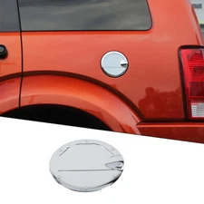 Chrome Gas Cap Cover Trim Fuel Tank Door Panel for 07-12 Dodge Nitro Accessories