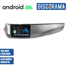 AUTORADIO ANDROID ALFA ROMEO GIULIETTA 2015-2018 STEREO AUTO TOUCH 9" NAVIGATORE