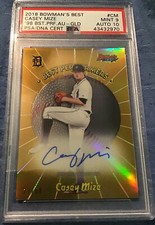 2018 Bowman Best Casey Mize Auto 27/50 Gold. Psa 9/10 Rookie Year!