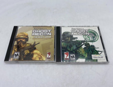 Lot of 2 Tom Clancy's Ghost Recon Original & Desert Siege PC Games