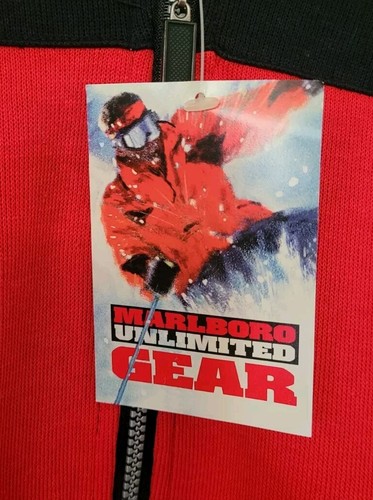 NWT Marlboro Unlimited Gear 1/2 Zip Pullover Sweater Jacket Large Vintage 90s - Picture 4 of 10