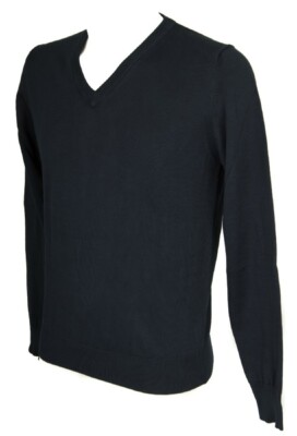 Herren Pullover Shirt Baumwolle V-Ausschnitt Langarm SPINNE Artikel A23272