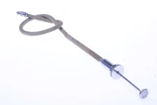 ✅ GITZO 25CM, 10” REMOTE SHUTTER CABLE RELEASE NICKLE PLATE ANTIQUE CAMERA 66-2