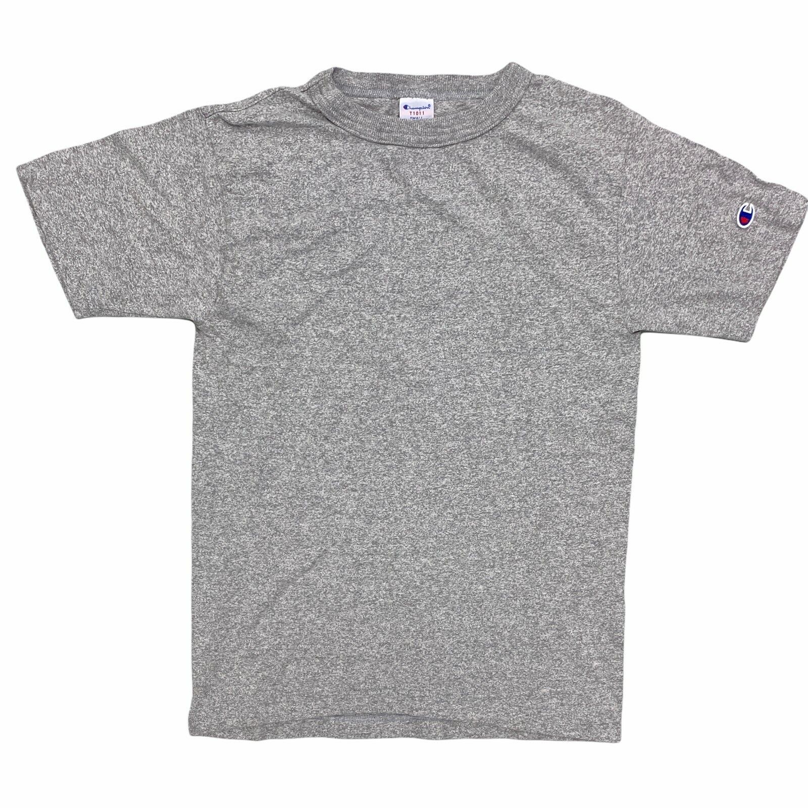 Deadstock Champion T1011 Heavyweight Jersey T-Shirt Size S MADE IN USA Grey  S/S