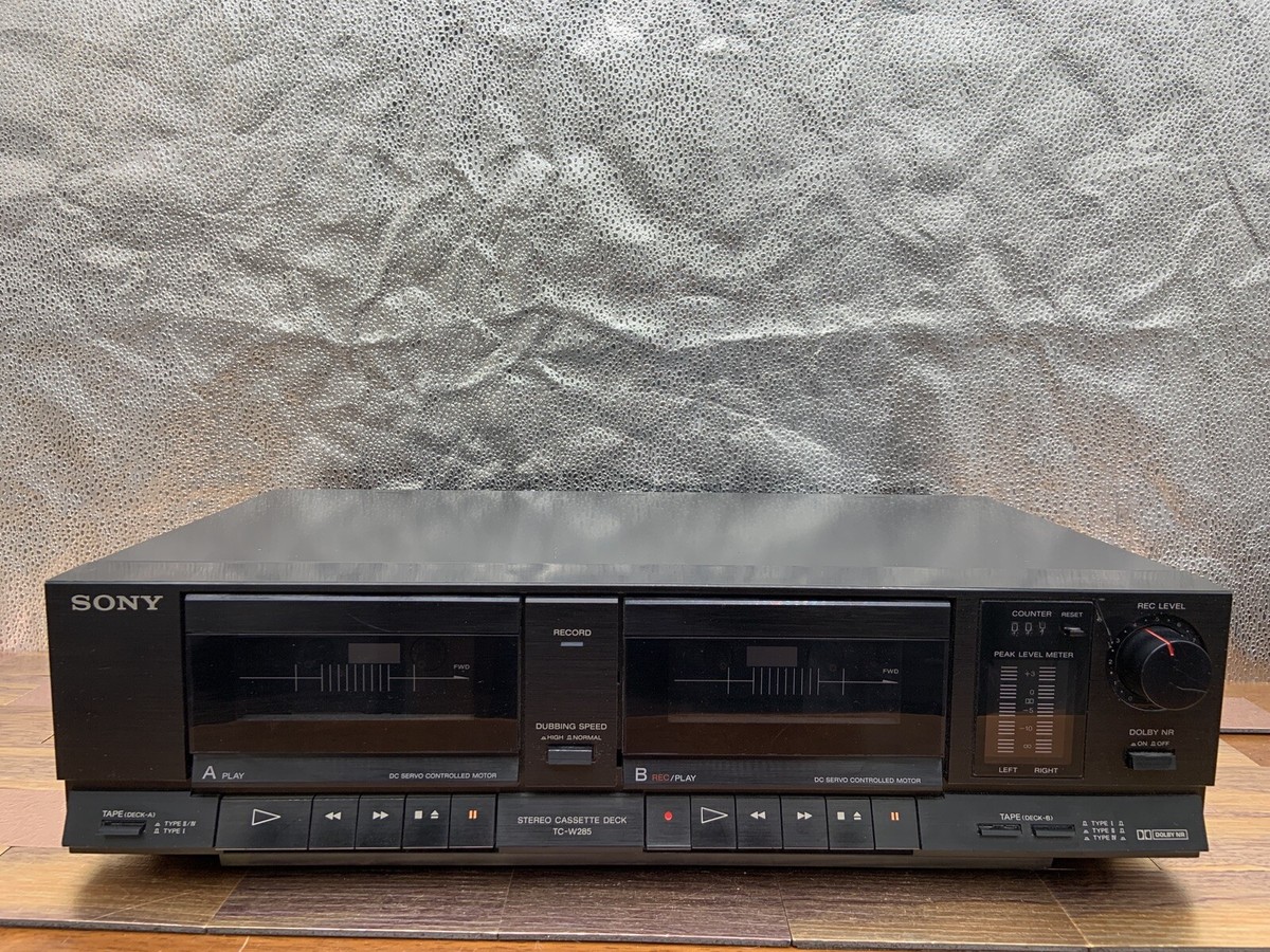 Vintage SONY TC-W285 Dual Stereo Cassette Deck & Record Vintage SONY TC-W285 Dual Stereo Cassette Deck & Record
