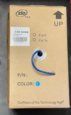CAT5e Solid Bulk Cable - 500ft, Blue, 24 AWG, UTP, 350 MHz