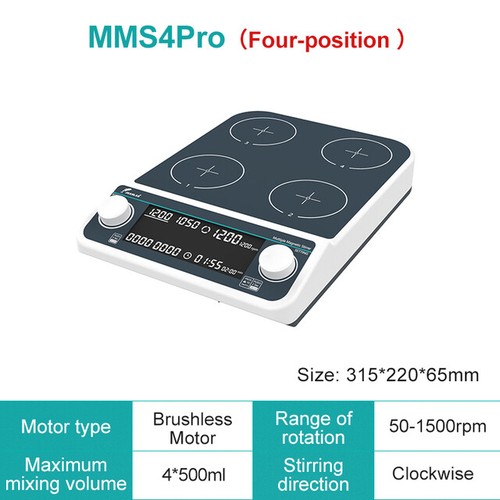 Multiplate Magnetic Stirrer Hot Plate Digital Laboratory Magnetic Heating Mixer - Bild 7 von 10