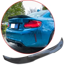 PSM Style For BMW F22 F87 M2 2014-up Carbon Fiber Rear Trunk Spoiler Wing Lip 