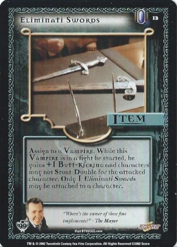 BUFFY THE VAMPIRE SLAYER COLLECTIBLE CARD GAME - CLASS OF '99 (SCORE - 2002) - Picture 12 of 171