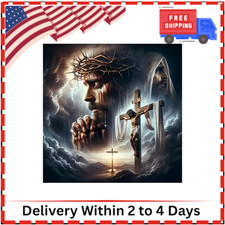 Diamond Art Kits for Adults Praying Jesus,DIY5DDiamond Painting Kit for Beginner