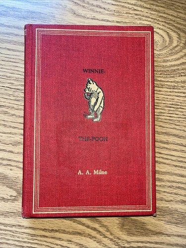 Winnie-the-Pooh by A.A. Milne 1961 E.P. Dutton Vintage Red Hardcover Illustrated