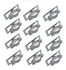 2-3/8" Fence Bracket SupConn 12Pcs Steel to Wood Fence Brackets Includes Screws