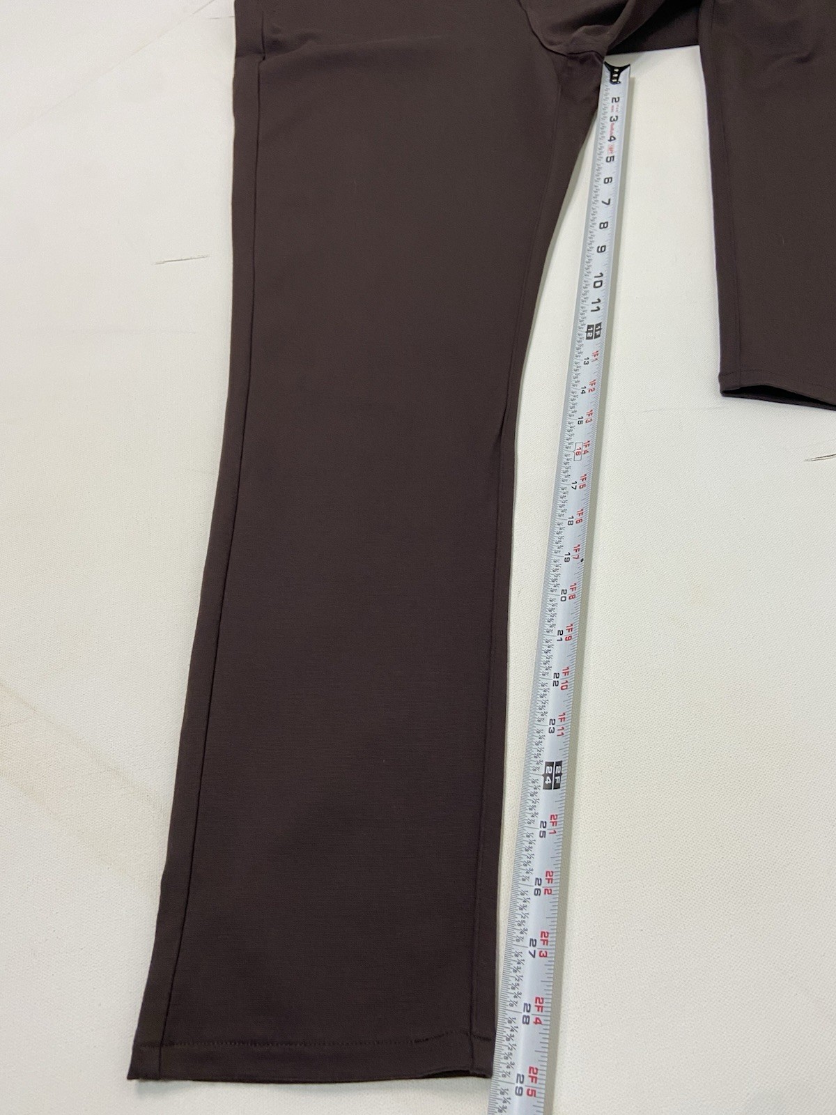 Michael Kors Womens Slim Ponte Knit Ankle Pant Size 14  Stretch Brown