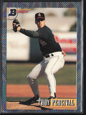 #ad Troy Percival 1993 Bowman: #363 California Angels $1.85
